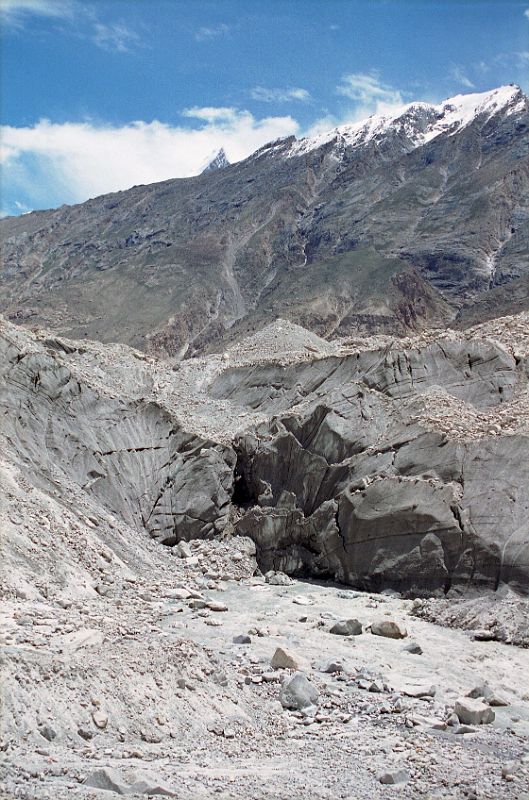 07 Braldu River Emerges From The Baltoro Glacier